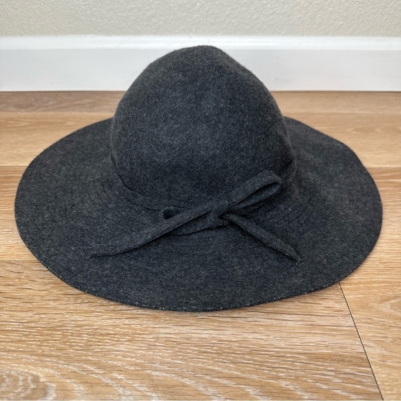 Scala Pronto 100% Wool Dark Gray Wide Brim Women's Hat - Picture 2 of 10